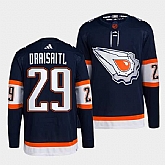 Men's Edmonton Oilers #29 Leon Draisaitl Navy 2022-23 Reverse Retro Stitched Jersey,baseball caps,new era cap wholesale,wholesale hats